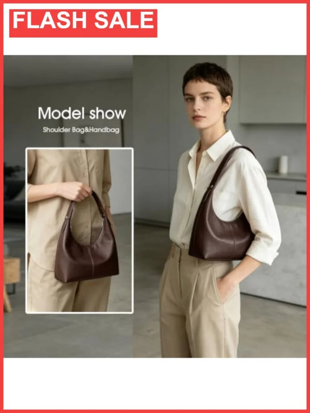 Vegan Leather Hobo Shoulder Bag Plaid Y2K Tote Clutch Zipper Purse